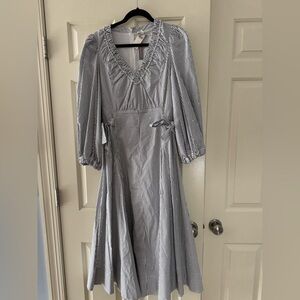 HUNTER BELL  Striped embellished Dress